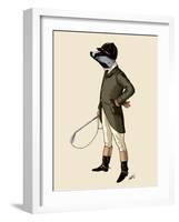 Badger the Rider Full-Fab Funky-Framed Art Print