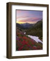 Badger Valley Sunrise, Olympic National Park, Washington, USA-Gary Luhm-Framed Photographic Print