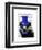 Badger with Blue Top Hat and Moustache-Fab Funky-Framed Art Print