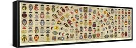 Badges and Caps of British Public Schools-Albert Lambert-Framed Stretched Canvas