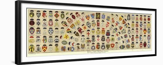 Badges and Caps of British Public Schools-Albert Lambert-Framed Premium Giclee Print