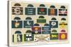 Badges Caps and Colours of English County Cricket Clubs-Alfred Lambert-Stretched Canvas