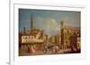 Badia Fiorentina and the Bargello, Florence-Giuseppe Zocchi-Framed Giclee Print