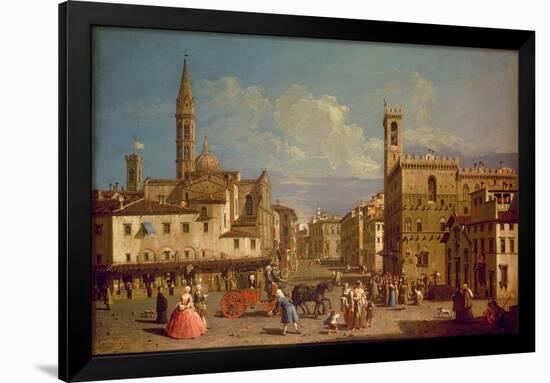 Badia Fiorentina and the Bargello, Florence-Giuseppe Zocchi-Framed Giclee Print