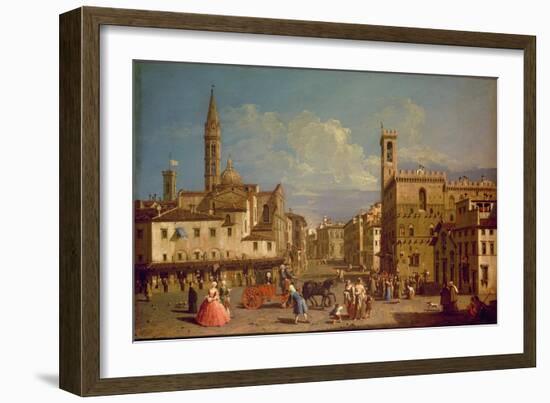 Badia Fiorentina and the Bargello, Florence-Giuseppe Zocchi-Framed Giclee Print