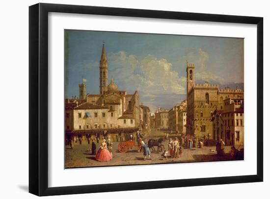 Badia Fiorentina and the Bargello, Florence-Giuseppe Zocchi-Framed Giclee Print