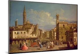 Badia Fiorentina and the Bargello, Florence-Giuseppe Zocchi-Mounted Giclee Print