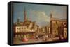 Badia Fiorentina and the Bargello, Florence-Giuseppe Zocchi-Framed Stretched Canvas