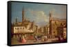 Badia Fiorentina and the Bargello, Florence-Giuseppe Zocchi-Framed Stretched Canvas