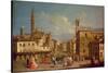 Badia Fiorentina and the Bargello, Florence-Giuseppe Zocchi-Stretched Canvas