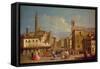 Badia Fiorentina and the Bargello, Florence-Giuseppe Zocchi-Framed Stretched Canvas