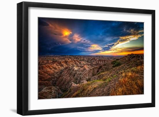 Badlands after Storm #3-Robert Lott-Framed Art Print