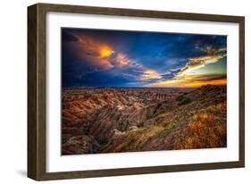 Badlands after Storm #3-Robert Lott-Framed Art Print