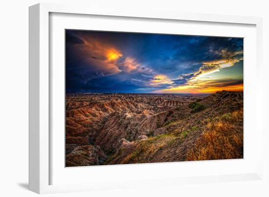 Badlands after Storm #3-Robert Lott-Framed Art Print