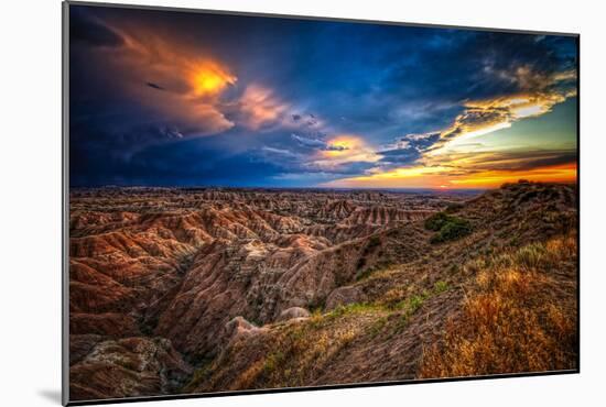 Badlands after Storm #3-Robert Lott-Mounted Art Print