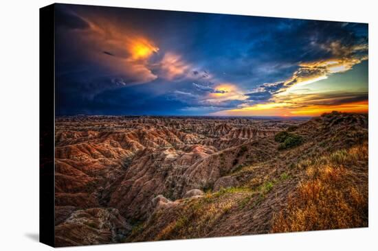 Badlands after Storm #3-Robert Lott-Stretched Canvas