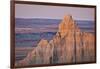 Badlands at Dawn, Badlands National Park, South Dakota, United States of America, North America-James Hager-Framed Photographic Print