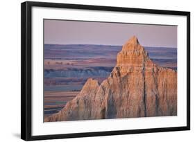 Badlands at Dawn, Badlands National Park, South Dakota, United States of America, North America-James Hager-Framed Photographic Print