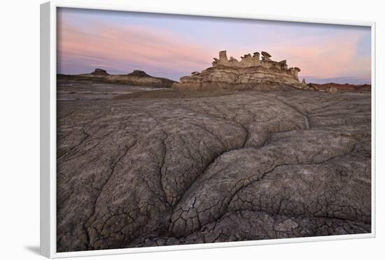 Badlands at Dawn, Bisti Wilderness, New Mexico, United States of America, North America-James Hager-Framed Photographic Print