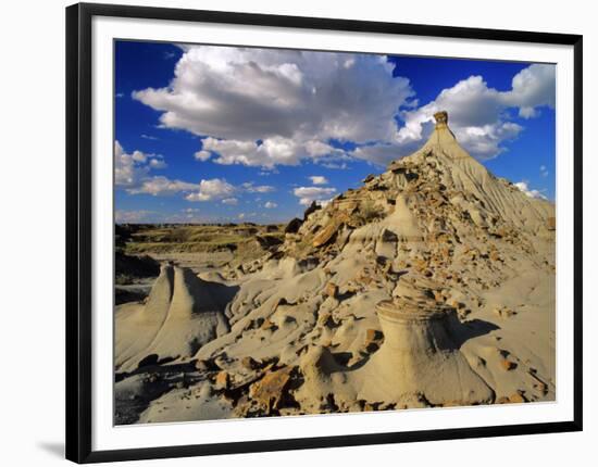 Badlands at Dinosaur Provincial Park in Alberta, Canada-Chuck Haney-Framed Photographic Print