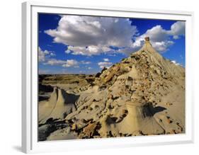 Badlands at Dinosaur Provincial Park in Alberta, Canada-Chuck Haney-Framed Photographic Print