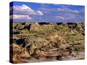 Badlands at Dinosaur Provincial Park in Alberta, Canada-Chuck Haney-Stretched Canvas