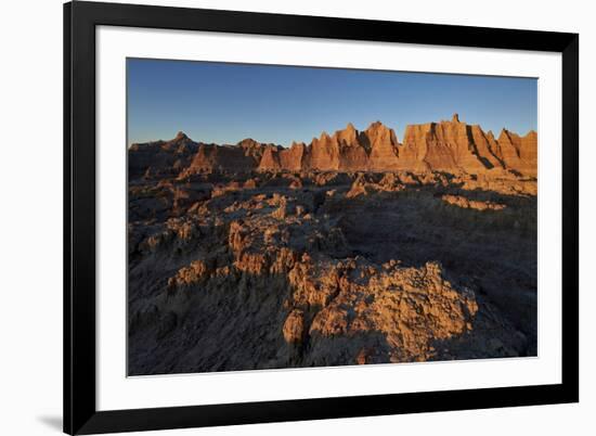 Badlands at First Light, Badlands National Park, South Dakota-James Hager-Framed Photographic Print