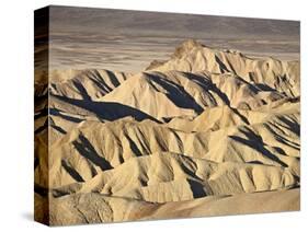 Badlands at Zabriskie Point, Death Valley National Park, California, USA-James Hager-Stretched Canvas