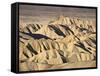 Badlands at Zabriskie Point, Death Valley National Park, California, USA-James Hager-Framed Stretched Canvas