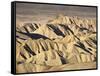 Badlands at Zabriskie Point, Death Valley National Park, California, USA-James Hager-Framed Stretched Canvas