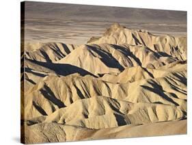 Badlands at Zabriskie Point, Death Valley National Park, California, USA-James Hager-Stretched Canvas