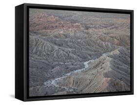 Badlands From Font's Point, Anza-Borrego Desert State Park, California, USA-James Hager-Framed Stretched Canvas