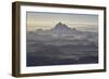 Badlands Layers on a Hazy Morning, Badlands National Park, South Dakota-James Hager-Framed Photographic Print