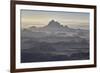 Badlands Layers on a Hazy Morning, Badlands National Park, South Dakota-James Hager-Framed Photographic Print