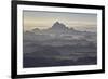 Badlands Layers on a Hazy Morning, Badlands National Park, South Dakota-James Hager-Framed Photographic Print