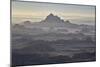 Badlands Layers on a Hazy Morning, Badlands National Park, South Dakota-James Hager-Mounted Premium Photographic Print