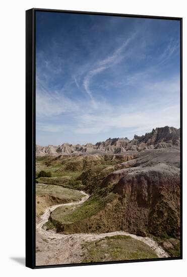 Badlands National Park in South Dakota-Paul Souders-Framed Stretched Canvas