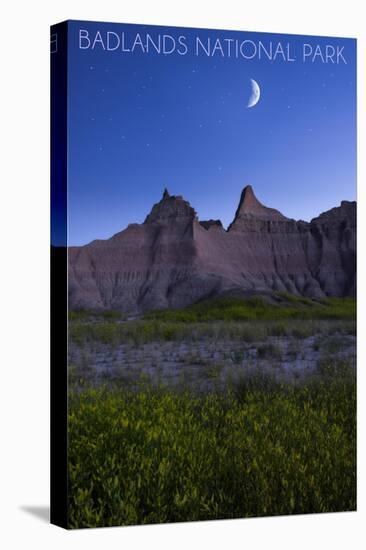 Badlands National Park, South Dakota - Cedar Pass Twilight-Lantern Press-Stretched Canvas