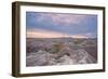 Badlands National Park, South Dakota - Early Morning-Lantern Press-Framed Art Print