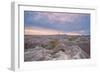 Badlands National Park, South Dakota - Early Morning-Lantern Press-Framed Art Print