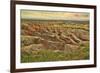 Badlands National Park, South Dakota - Grassy Bluff-Lantern Press-Framed Art Print