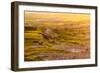 Badlands National Park, South Dakota - Hay Butte-Lantern Press-Framed Art Print