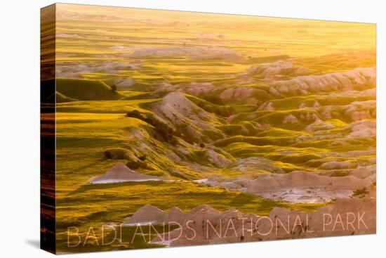 Badlands National Park, South Dakota - Hay Butte-Lantern Press-Stretched Canvas