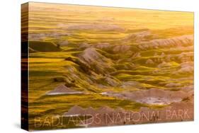 Badlands National Park, South Dakota - Hay Butte-Lantern Press-Stretched Canvas