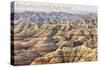 Badlands National Park, South Dakota - Ridgeline-Lantern Press-Stretched Canvas