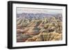 Badlands National Park, South Dakota - Ridgeline-Lantern Press-Framed Art Print