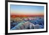 Badlands National Park, South Dakota - Sunrise-Lantern Press-Framed Art Print