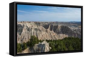 Badlands National Park, South Dakota, United States of America, North America-Michael Runkel-Framed Stretched Canvas