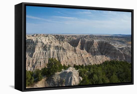 Badlands National Park, South Dakota, United States of America, North America-Michael Runkel-Framed Stretched Canvas