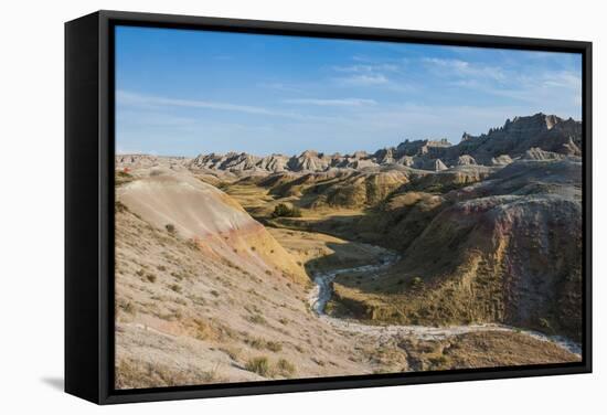 Badlands National Park, South Dakota, United States of America, North America-Michael Runkel-Framed Stretched Canvas